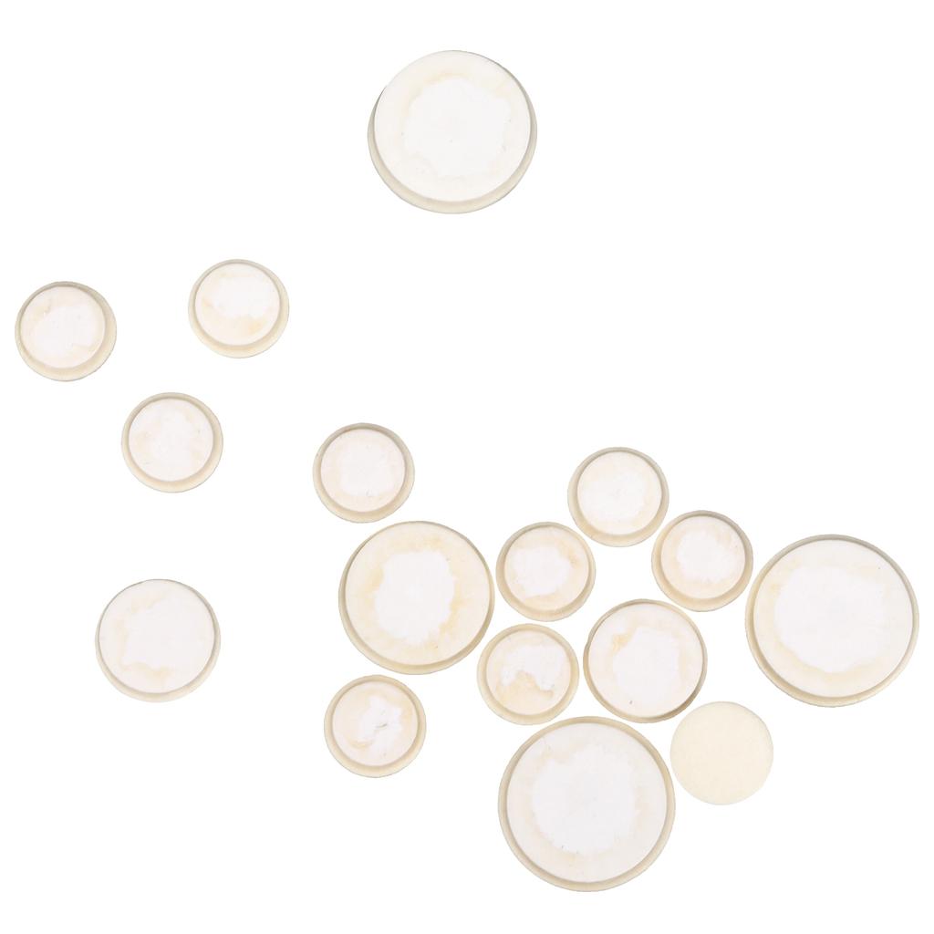 17Pcs Clarinet Pads Cork Sound Insulation Friction Resistance Instrument Accessories