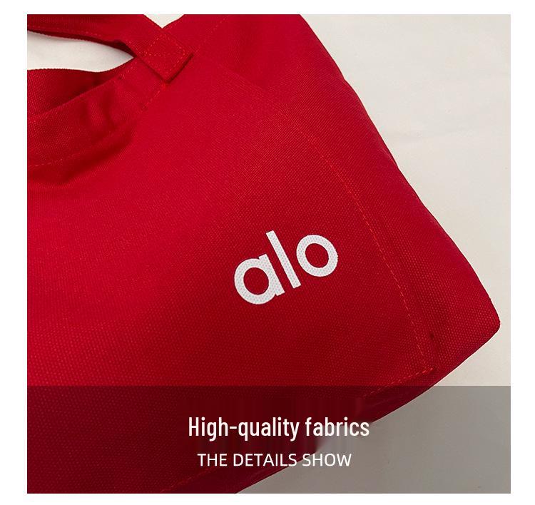 Unisex Große Canvas Yoga Tragetasche – Personalisiert, Einseitige Schultertasche zum Einkaufen oder für Fitness