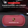 1Pcs Leather Car Pillow Car Knee Pad Elastic Memory Foam Leg Pad For Porsche 911 918 928 944 968 Boxster Cayenne Macan Panamera