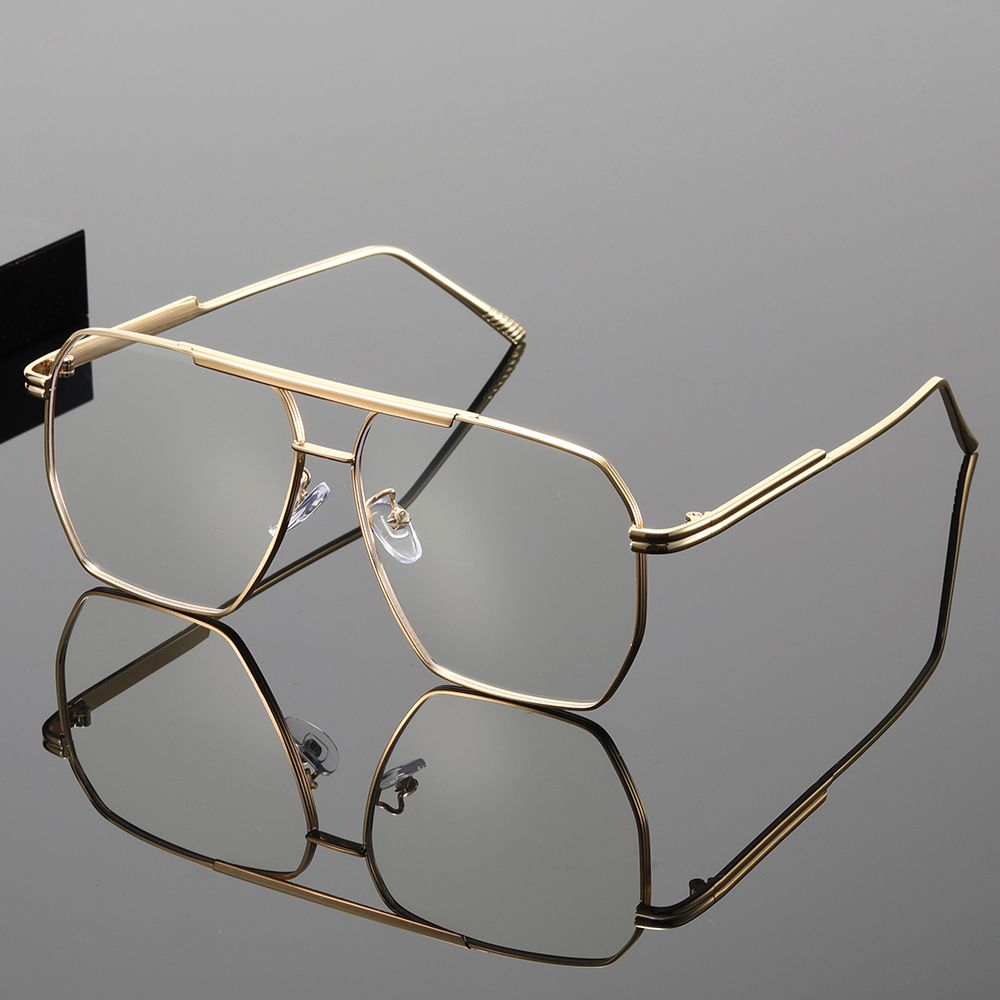 

1 pc, slimming and non-pressing face design, high-end glasses, double beam frame glasses, unique design, suitable for various oc чистий