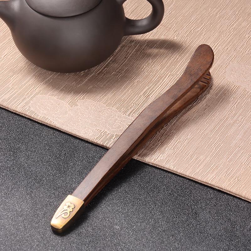Ebony Wood Non-slip Tea Tongs