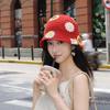 New Retro Hollow Knitted Basin Hat Women's Autumn and Winter Warm Fashion Versatile Face Small Wool Hat Flowers