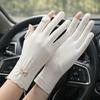 Anti-UV Ice Silk Riding Gloves Sun Protection Summer Driving Mittens Outdoor