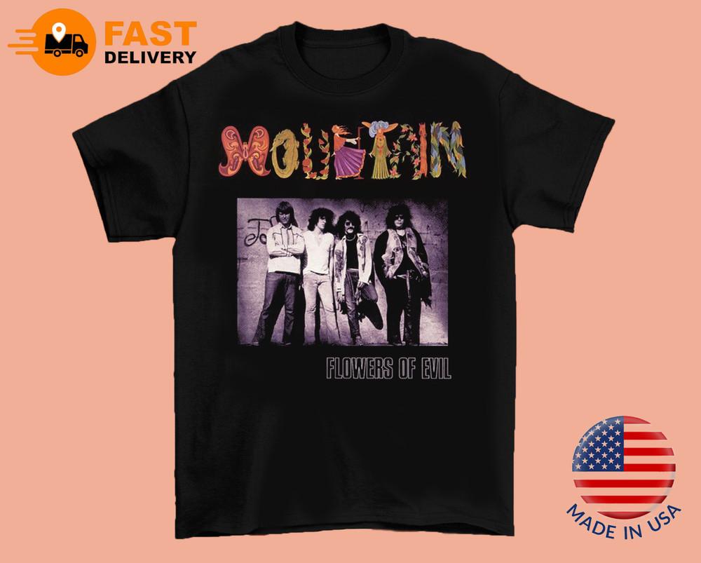 Mountain Band Flowers Of Evil Album Adult Tee Cotton Shirt SB242 Unisex T-Shirt XXXL