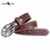 Classic Embossed Color Changing Western Cowboy Belt Buckle Belt Edge Smooth Buckle Personality Belt