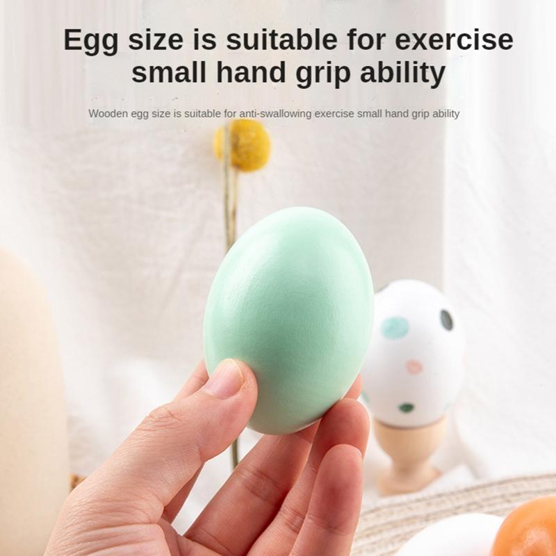 Unfertige, bemalte Holz-Imitationseier, Bastelideen, Lernspielzeug für Kinder, Geschenkidee, Osterdekoration