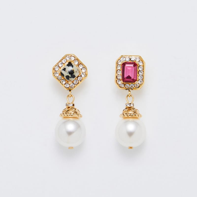 FEVERISH Dalmatian Pink Earrings - LIMITED EDITION