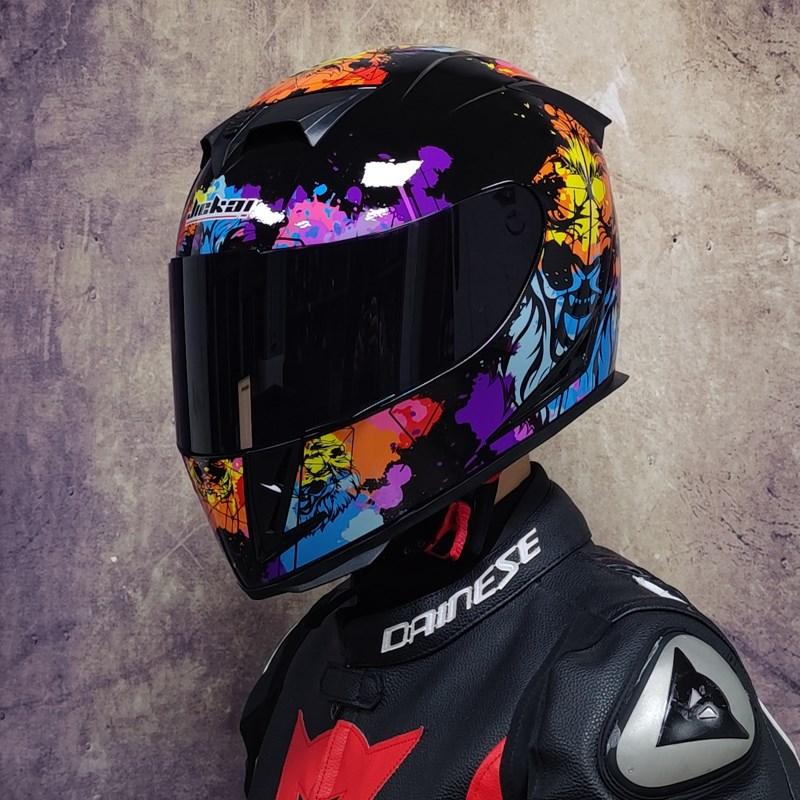 Best selling motorcycle helmet double lens built-in sun visor racing full helmet cascos DOT approved motocross helmet capacete