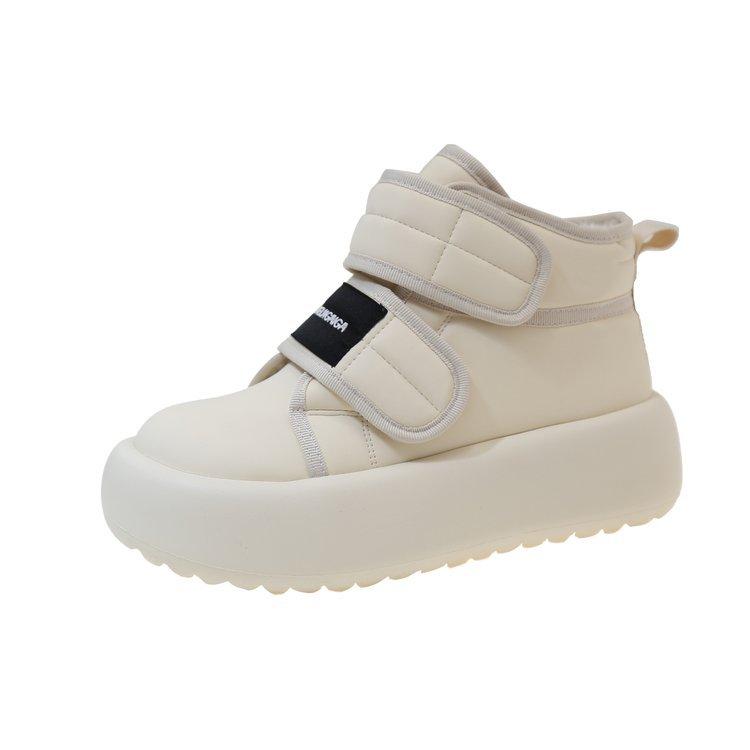 Leather cotton shoes women's 2025 winter velvet shoes thickened new thick-soled waterproof and non-slip winter Northeast snow boots