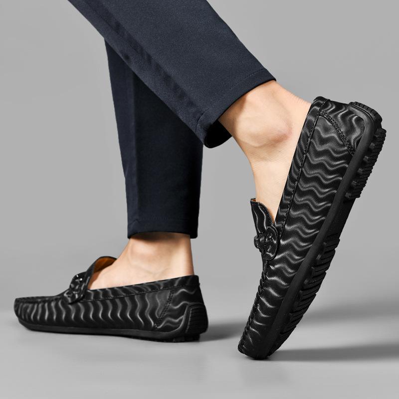 One-pedal Casual Doudou Shoes Men's Foreign Trade Large-size Fashionable Men's Loafers Outer Wear Driving Shoes 2025 Direct Sales