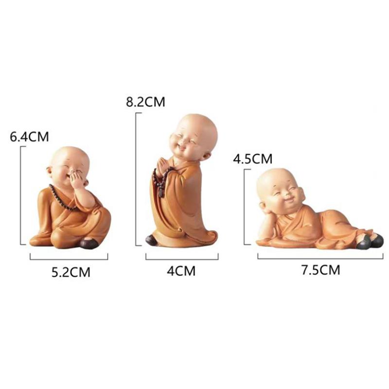 The  Ping An Little Monk Peaceful Little Monk Car Interior Decoration Buddha Zen Monastery Car Accories Str Relief M Driver S