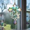 Artistic Wall Decoration Lily of The Valley Suncatcher, Acrylic Stained Glass Style Hanging Holiday Commemorative Gift Ornament with Metal Chain,