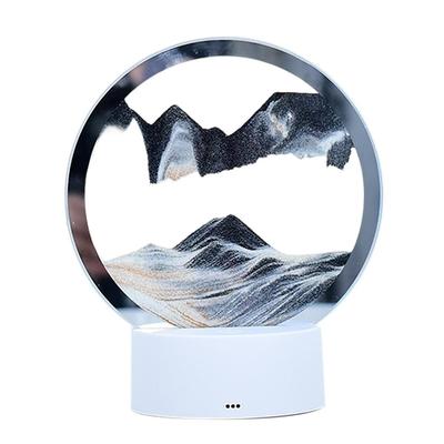 3D חול זורם לילה אור שעון חול מנורת חול נעים תמונה דקור