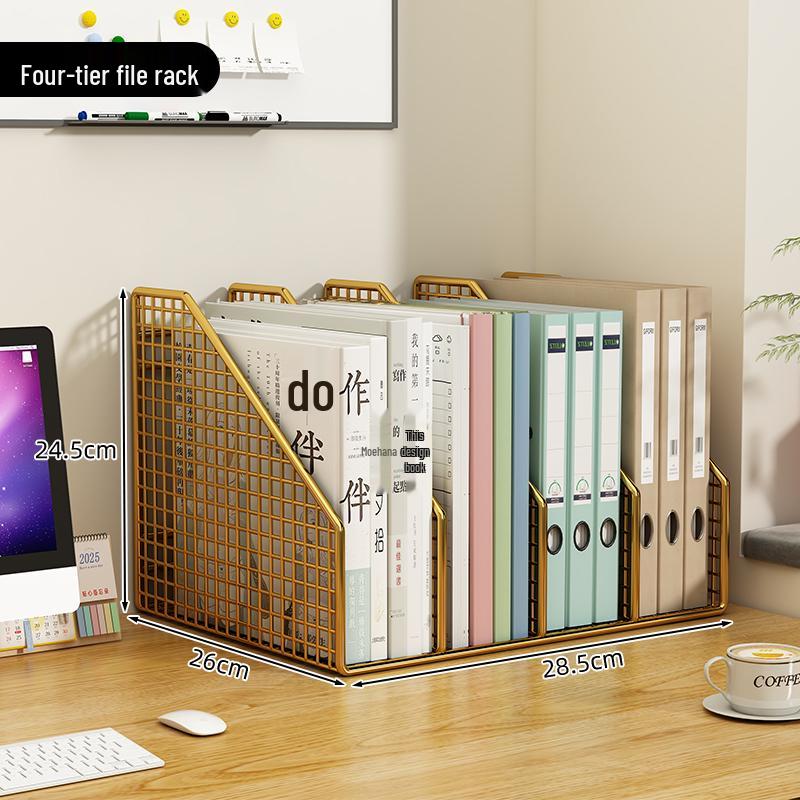 Multi-Layer Desktop File Organizer & Storage Rack