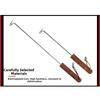 Wooden Handle BBQ Meat Flipper Hook Heavy Duty Grilling Cooking Flipper  Home Cookout