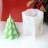 Geometrischer Weihnachtsbaum Silikon Kerzenform Gedrehte Welle Geometrische Form Gips Kerzenherstellung Weihnachten Heimdekoration