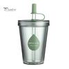 Insulated Style Water Bottle for School Drinking Straw Cup, Portable Leak-proof PC Bottle, Durable Reusable Cup Milk Tea Anti-fall Students And Office
