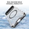 Honeycomb Texture Armor Magnetic Clear Phone Case for IPhone 17 Air Pro Max Magsafe Wireless Charging Silicone TPU Protect Cover