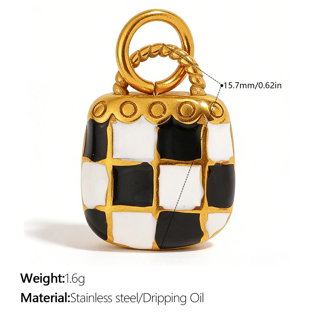 Yori 1Pc Exquisite Waterproof Castle Rocking Horse Shaped Pendant for Women Charms Golden DIY Accessories StainlessSteel Jewelry
