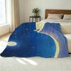 Lightweight Flannel Throw Blanket, Starry Sky Design, Soft Warm Cozy, Ideal for Home Couch Nap, Car, Halloween & Christmas, Versatile Home Use