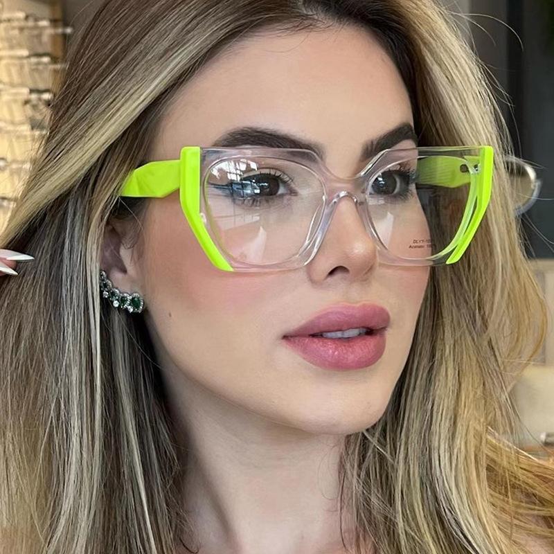 Brand Design Black White Glasses Women Frame Photochromic Anti Blue Light Computer Reading Eyeglass Hyperopia 0 To +6