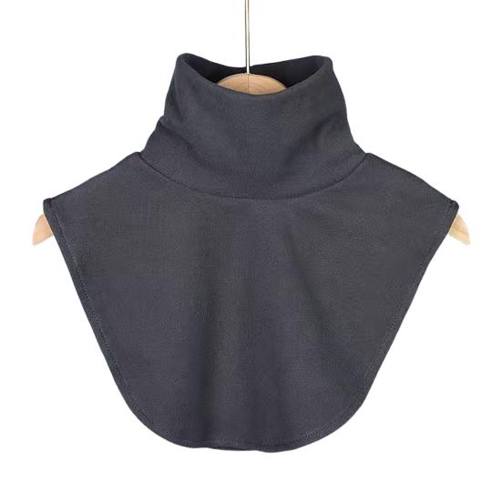 Women Fake Collar Solid Color Easy to Wash Comfortable False Collar Thickened Soft Scarf Collar Versatile Clothing Accessory