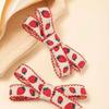 Strawberry Woven Ribbon Hair Clip - Ethnic Style Kids Hair Accessory