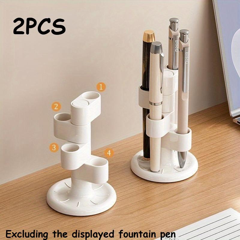 Desktop pencil and pen storage rack that can rotate 360 degrees, Office desktop organization and storage, Toothbrush Holder