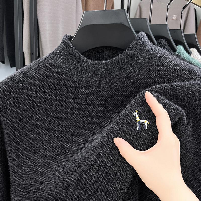 Winter Men s Embroidered Fashion M серый