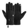 Warm Gloves Outdoor Cycling Gloves Men and Women's Sports Windproof and Cold Zipper Plus Velvet Autumn and Winter Touch Screen Gloves