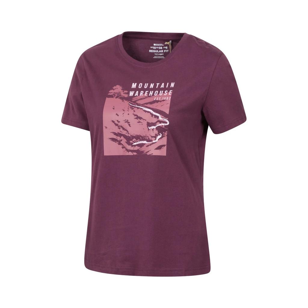 Mountain Warehouse Womens/Ladies Winding Trek Printed T-Shirt