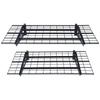 Garagen-Lagerregale, 2er-Pack, 4 x 2 Fuß Robuste Wandmontage-Garagenregale, 500 lbs Tragfähigkeit(Gesamt) Garagen-Lagerregal Schweberegale,