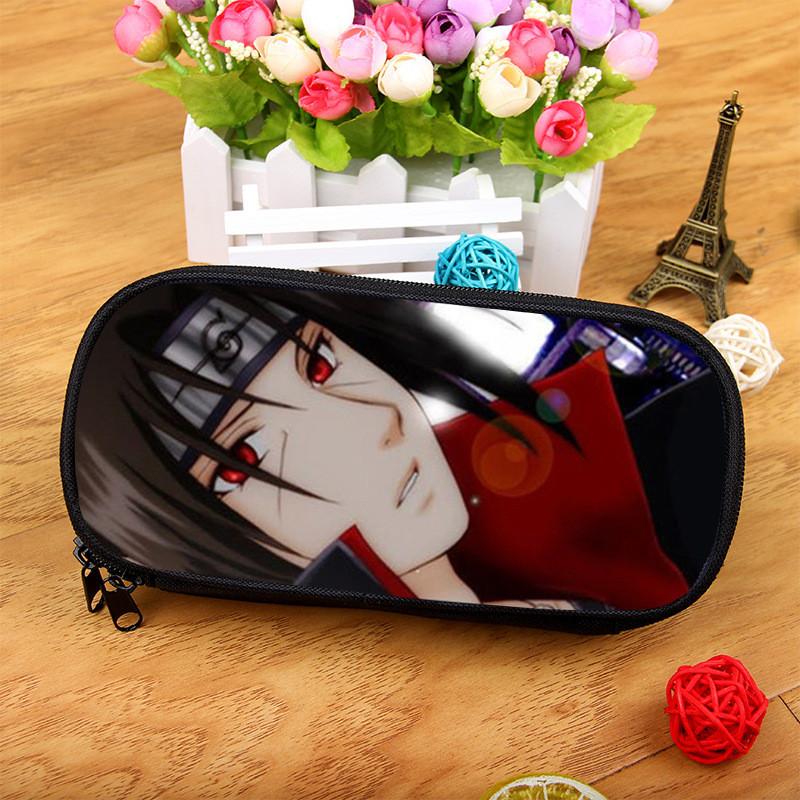 Naruto Uchiha Kakashi Large Capacity Nylon Pencil Case For Students And Office Use