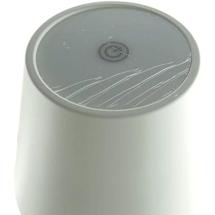 Lampe de table LED - KAEMINGK - 894378 - Métal et plastique - Rechargeable USB - Blanc