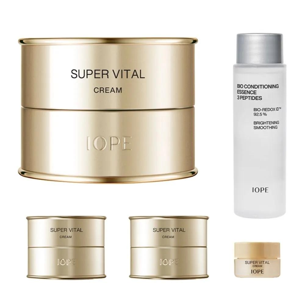 Iope Super Vital Cream 50ml + 25ml + Essence 48ml