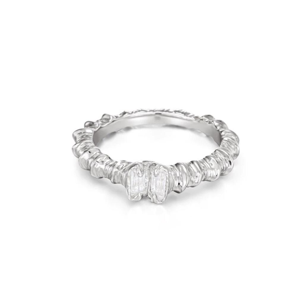 Minimalist Cold Style Personality Texture Ring Joint Ring Nana Same New Index Finger Ring