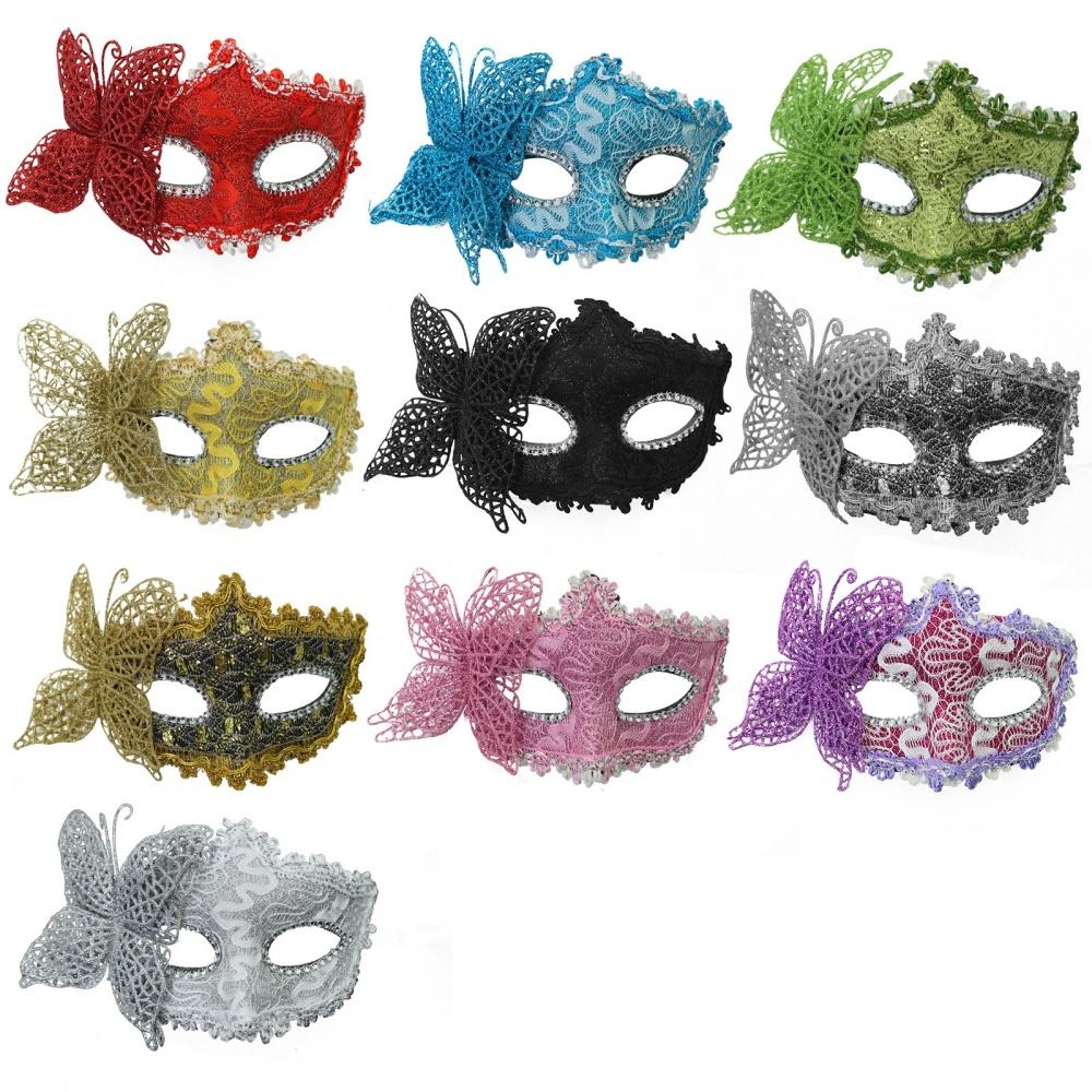 Party Eye Mask Adjustable Men Painted Half Face Mask Lace Women Mask Vintage For Masquerade Parties Weddings Fashion Shows