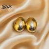 Elegant Earrings 1 Pair Chunky for Women Geometric Metal Versatile