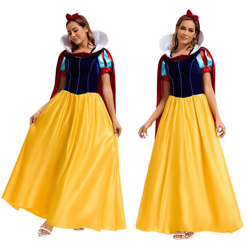 Adult female dress halloween cosplay snow white costume stage performance suit women's clothing