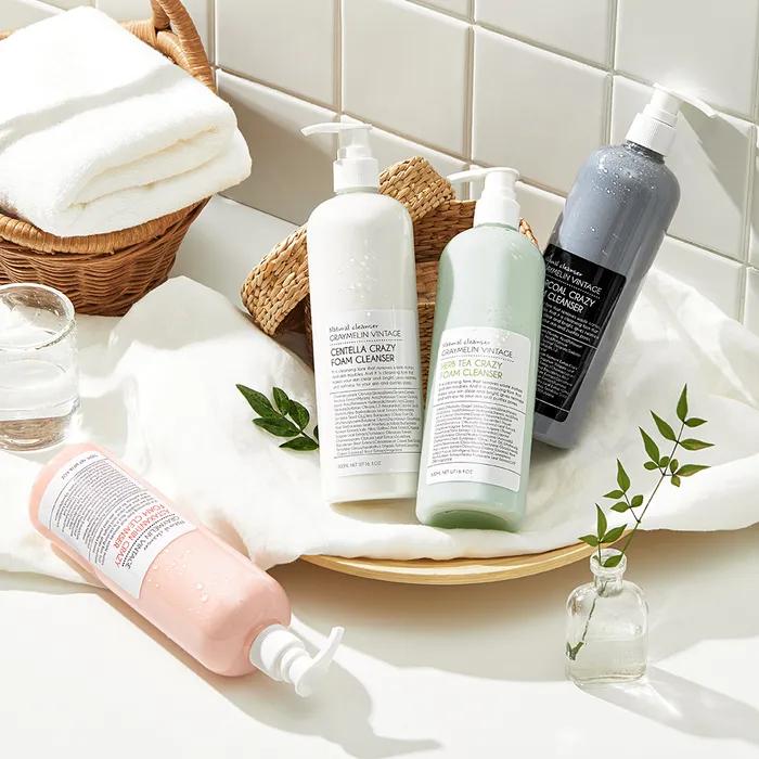 [Gentle Cleansing] Crazy Large Capacity Foam Cleansing 500ml 4 Types (Select 1) Centella (skin soothing)