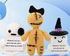 Hand Crocheted Yarn Halloween Doll Soft Plush Toy for Home Decoration Festival Party Gift Kids Adults Collectible
