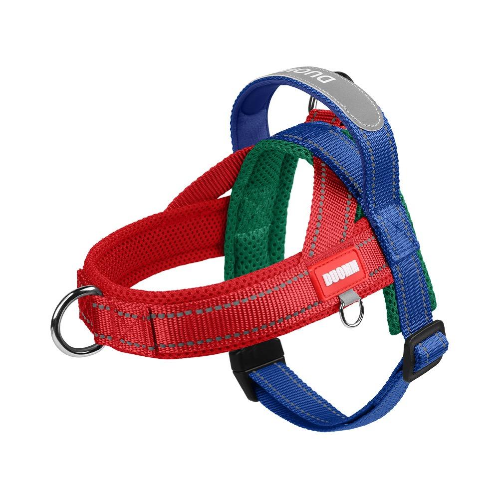 Spliced Colors Dog Harness Kit Adjustable Pet Walking Straps  for Small Medium Large Dogs