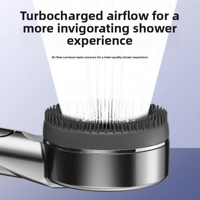 Piano Pressure Boost Shower Head Multifunction Rain Spray For Home Bathing And Massage