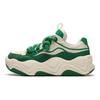 FILA Brook Synthetic Leather Round Toe Lace-Up Low-Top Sneakers Women sneakers Green F12W341202FWF