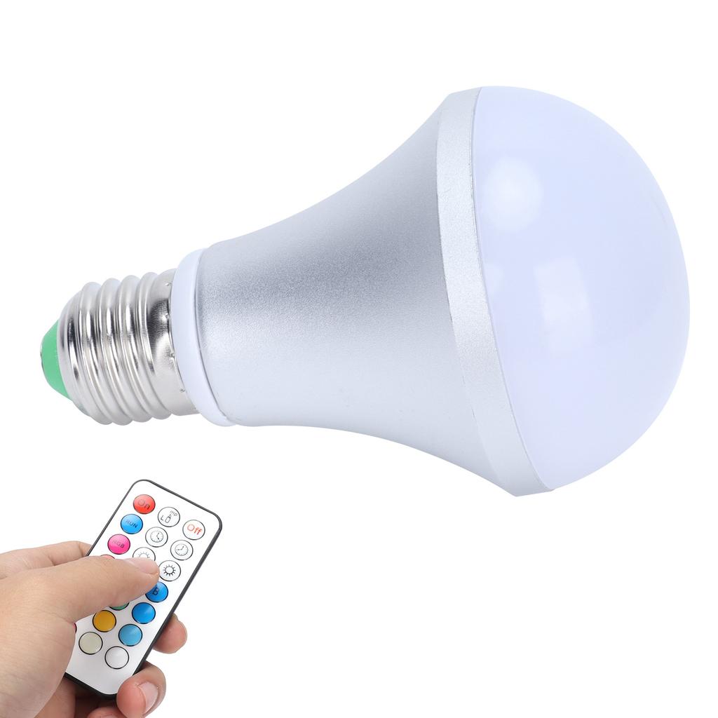 E27 16 Color RGB Bulb Colorful RGBW Bulb with Remote Control for Home Lighting 85‑265V
