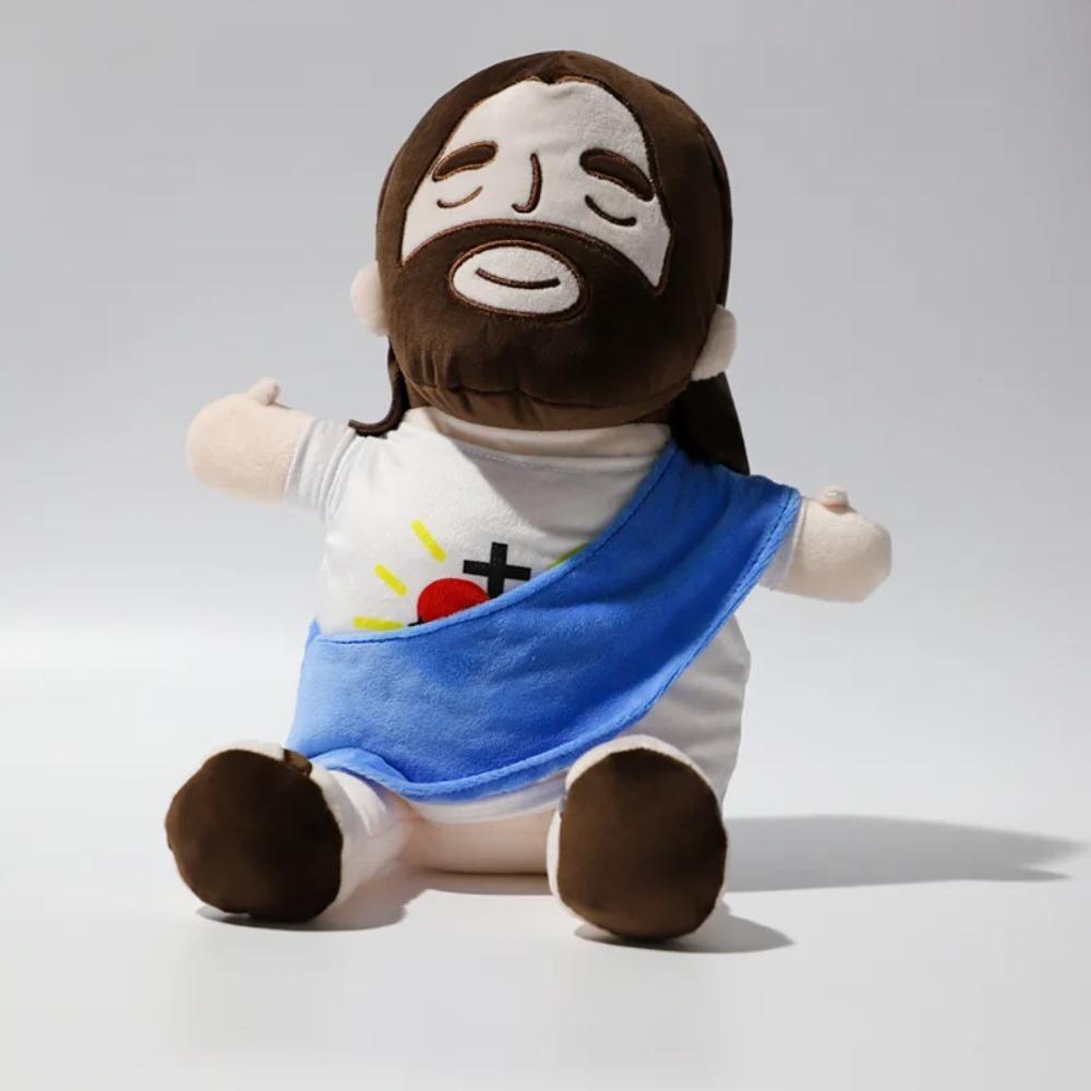 Simulation Jesus Breathing Toy Heart Baby Breath Toy Sound Sleeping Doll  Newborn Toddler