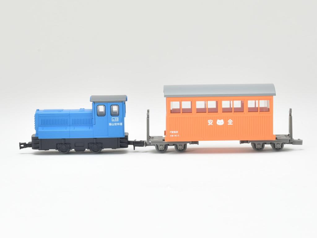 Railway Collection Iron Collection Narrow Gauge 80 Nekoyama Forest Railway Diesel Locomotive Blue Passenger Car Set D Diorama Supplies + 2-Car