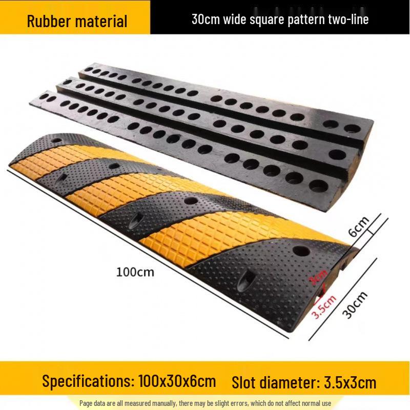 High Load Capacity Rubber Speed Bump for Car & Road Safety