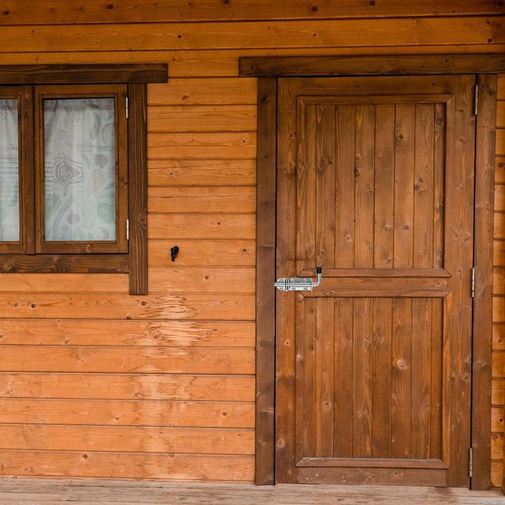 Spring Latch Lock | Stainless Steel Heavy Duty Door and Window Portable Latch, Stainless