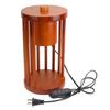 Candle Warmer Lamp Wooden with 2 Bulbs Smokeless Dimmable Timing Bedside Light for Home Decor